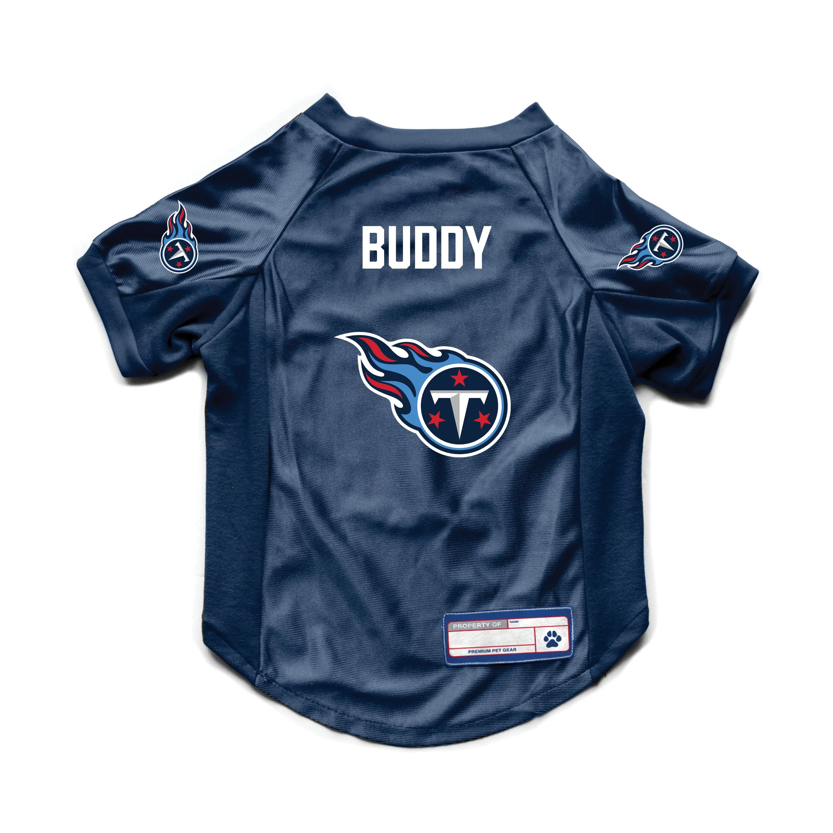 Tennessee Titans Custom Pet Stretch Jersey