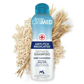 Tropiclean Oxy-Med Medicated Anti-Itch Oatmeal Deep Cleansing Shampoo (20 oz)