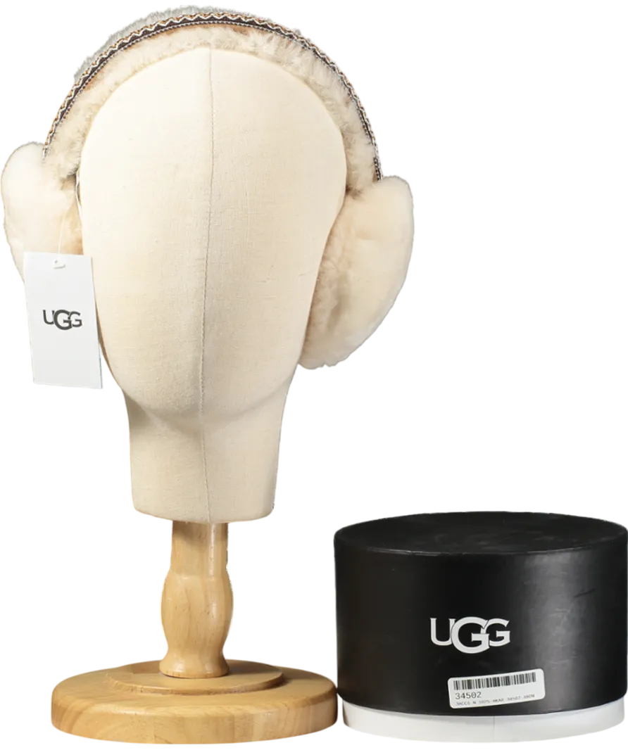 UGG Cream Tasman Sheepskin Earmuffs