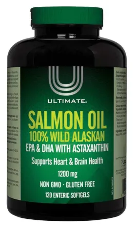 Ultimate Salmon Oil with 100% Wild Alaskan 1200mg 120s