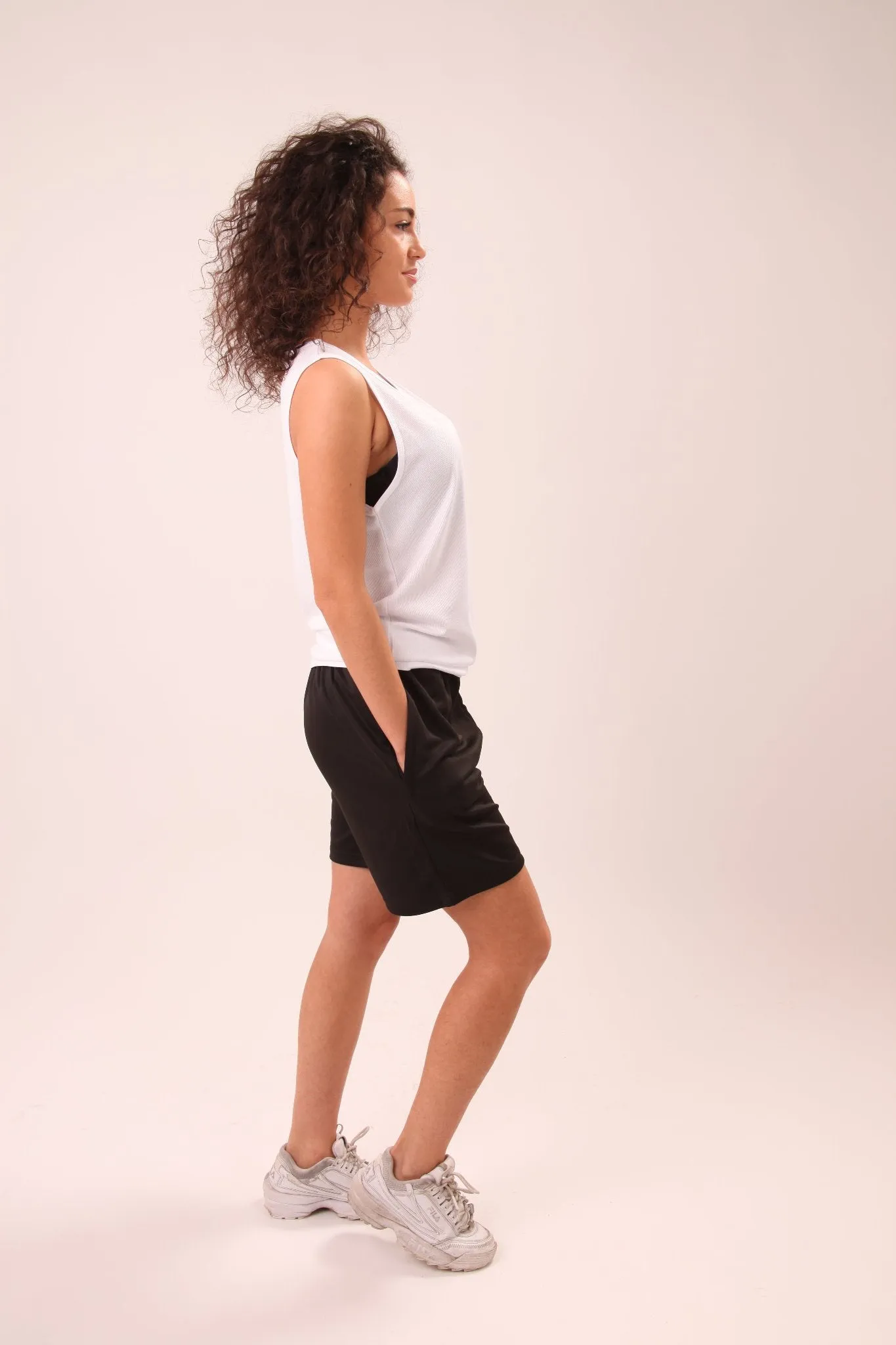 UNIFY White Performance Vest Top Women - Athletic White Ladies Vest Tops