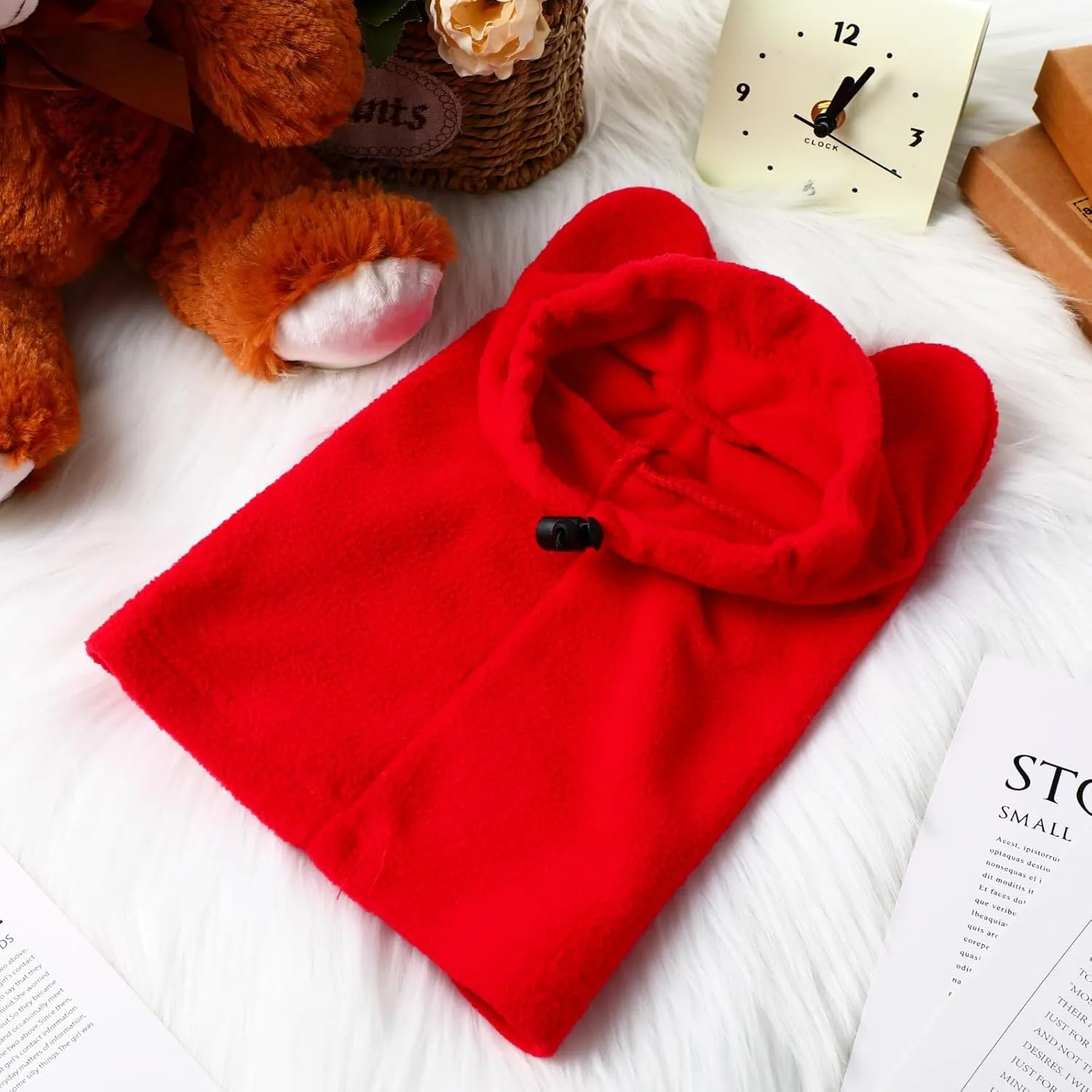Winter Dog Hats Quiet Ears for Dogs Ear Muffs Pet Neck Warmer Scarf Hoodie Noise Protection Cover Beanie Head Wrap Costume for Medium to Large Pet Cats