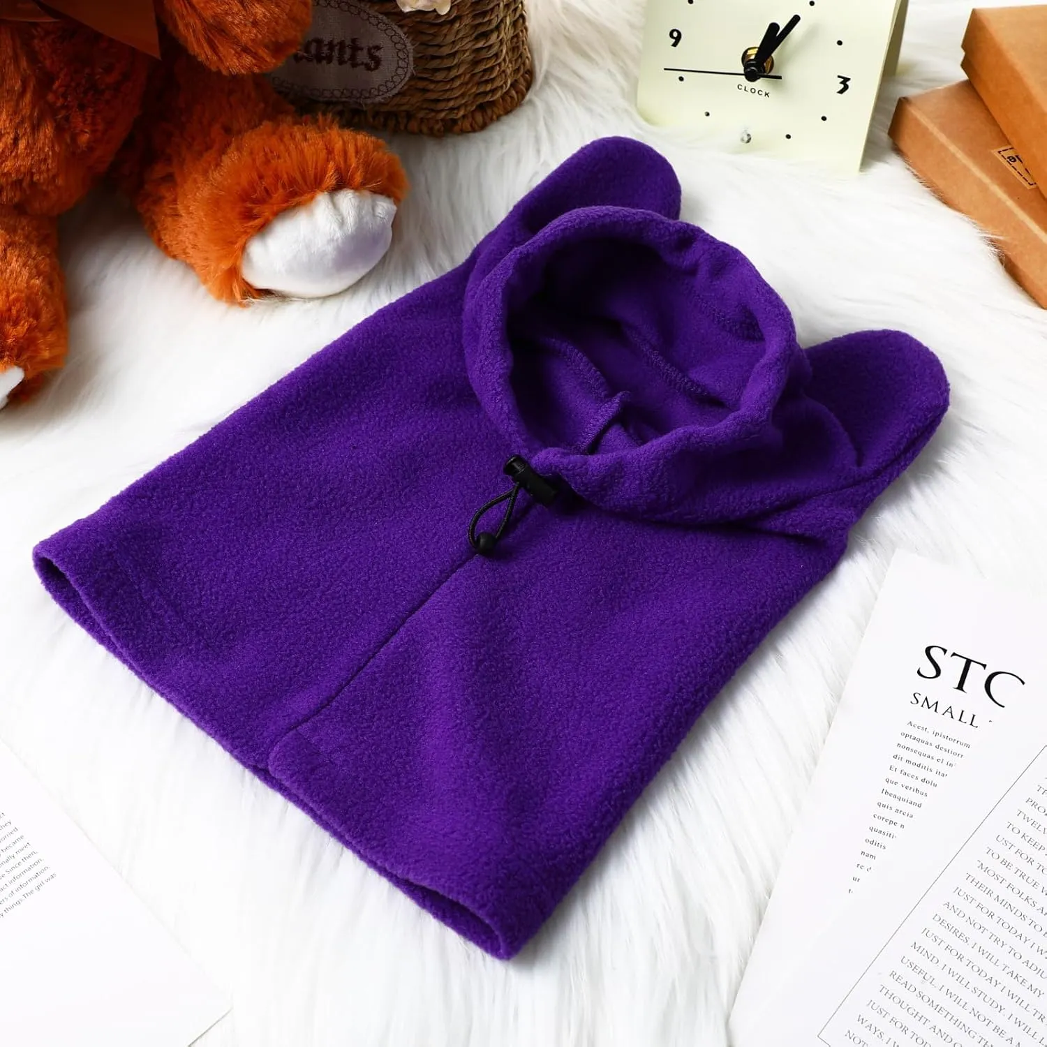 Winter Dog Hats Quiet Ears for Dogs Ear Muffs Pet Neck Warmer Scarf Hoodie Noise Protection Cover Beanie Head Wrap Costume for Medium to Large Pet Cats