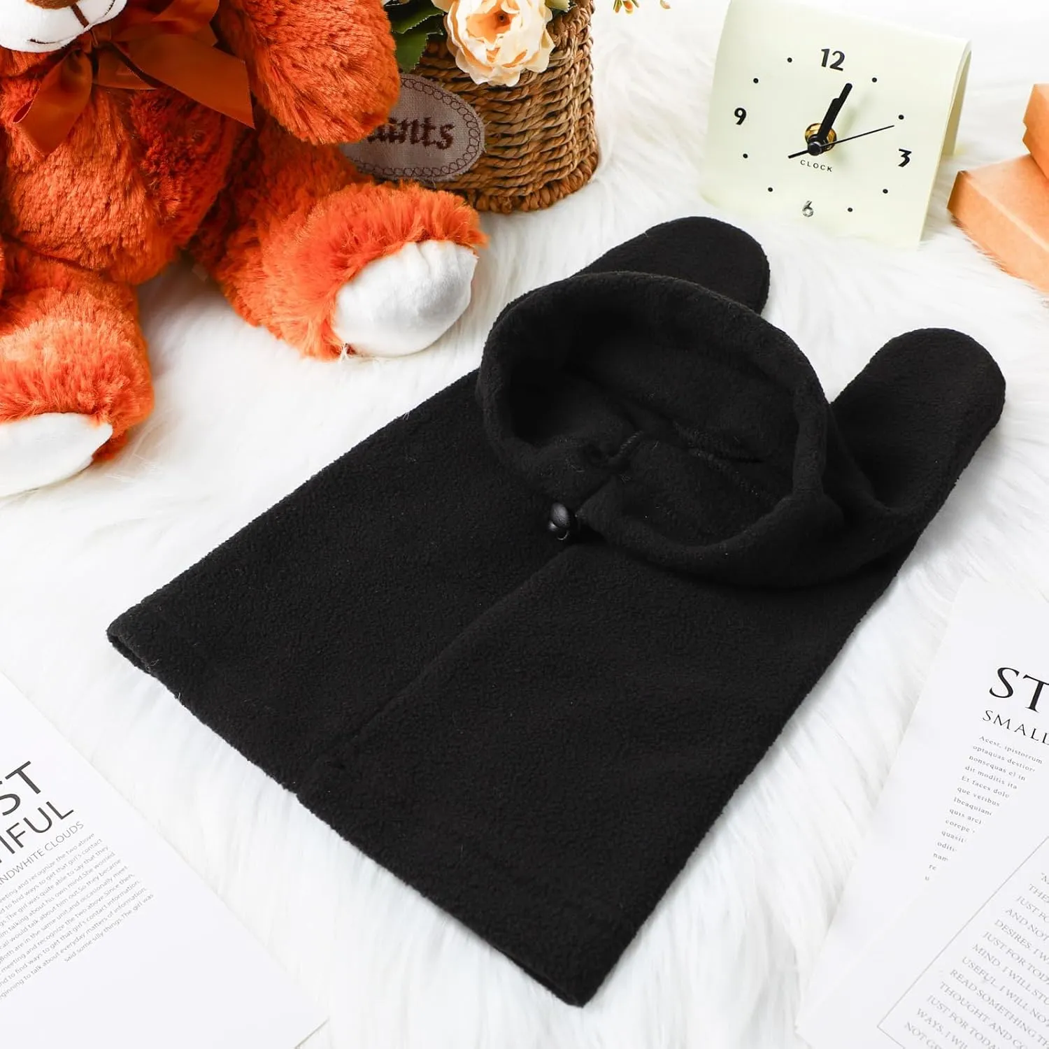Winter Dog Hats Quiet Ears for Dogs Ear Muffs Pet Neck Warmer Scarf Hoodie Noise Protection Cover Beanie Head Wrap Costume for Medium to Large Pet Cats