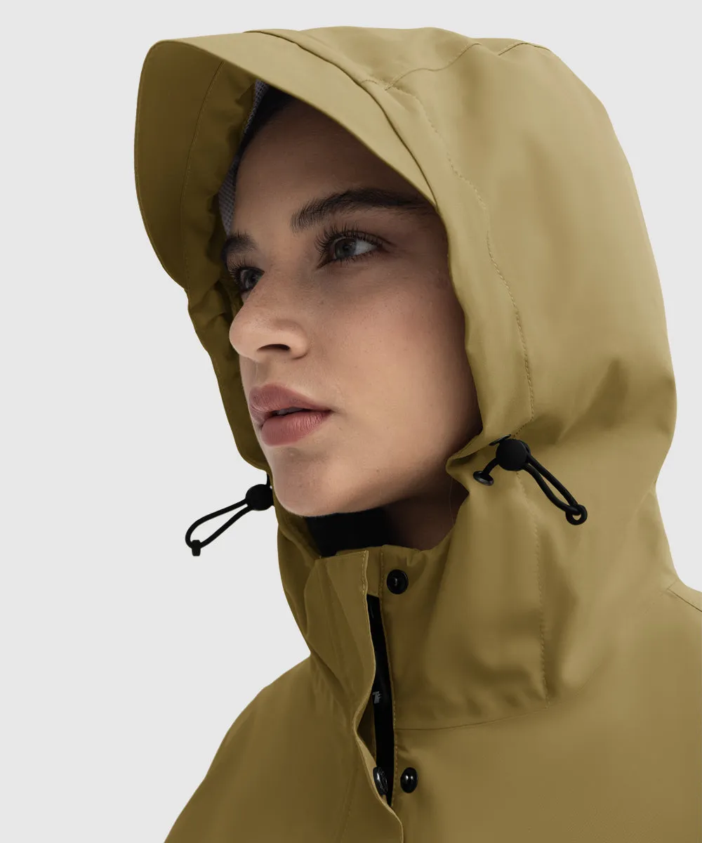 Women's Hood Cycling Bike Waterproof Jackets