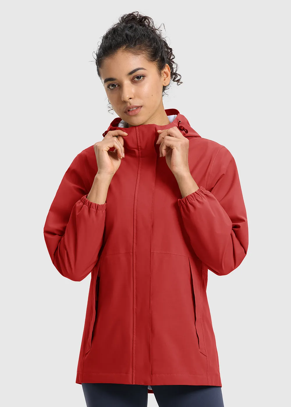 Women's Hood Cycling Bike Waterproof Jackets