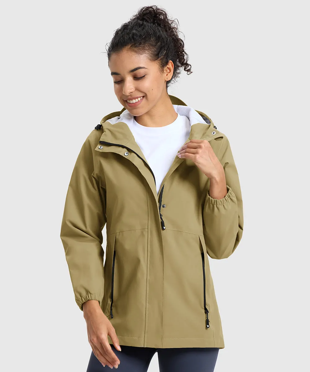 Women's Hood Cycling Bike Waterproof Jackets