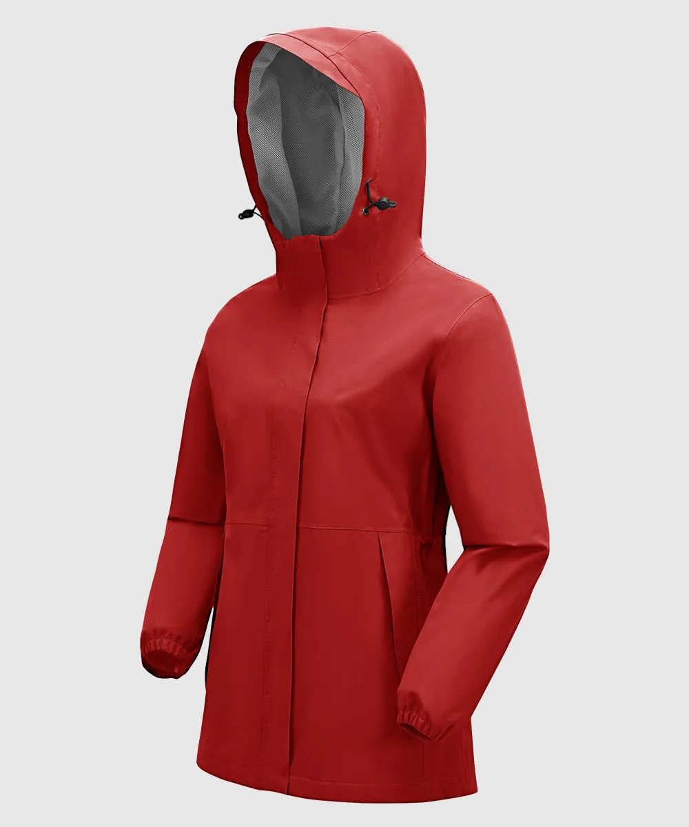 Women's Hood Cycling Bike Waterproof Jackets