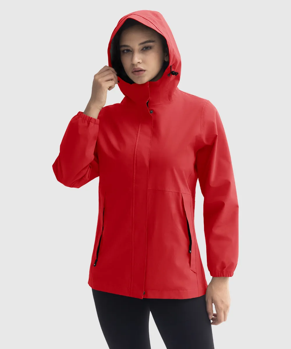 Women's Hood Cycling Bike Waterproof Jackets