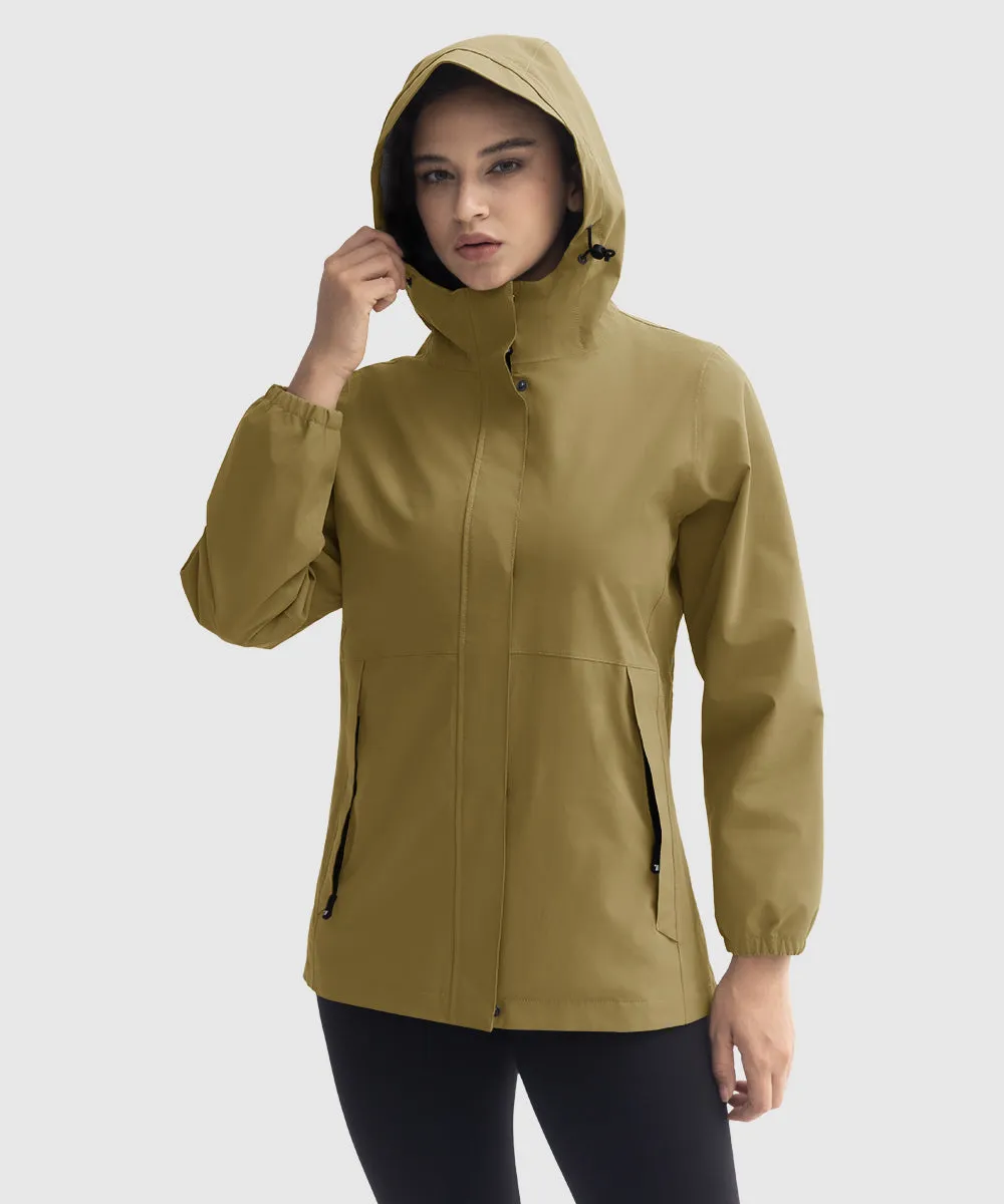 Women's Hood Cycling Bike Waterproof Jackets