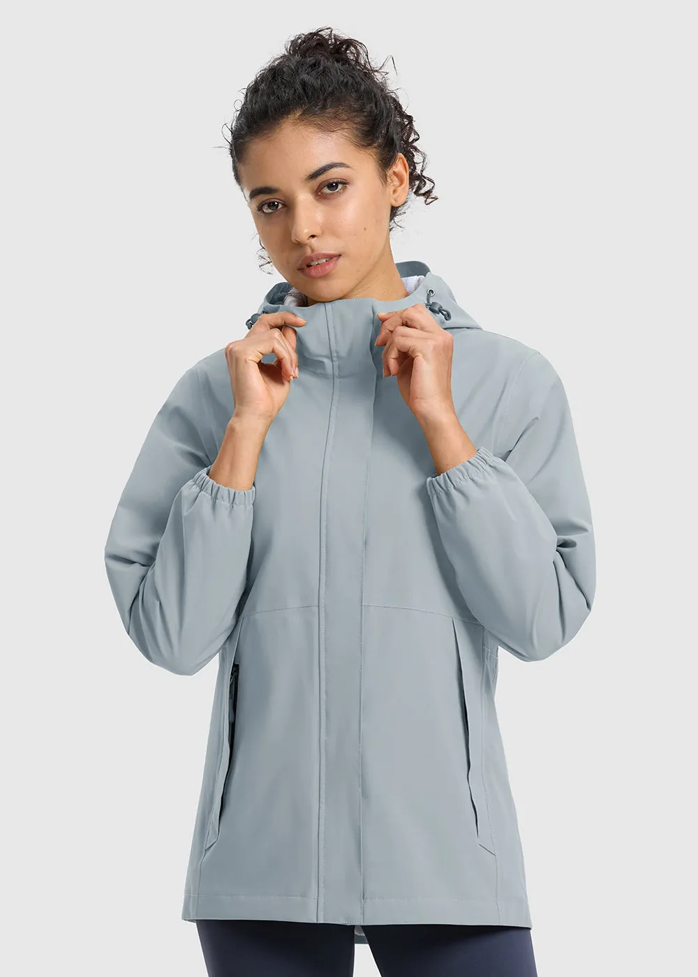 Women's Hood Cycling Bike Waterproof Jackets