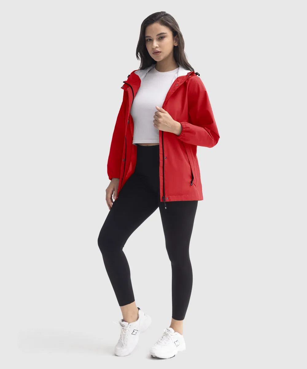 Women's Hood Cycling Bike Waterproof Jackets