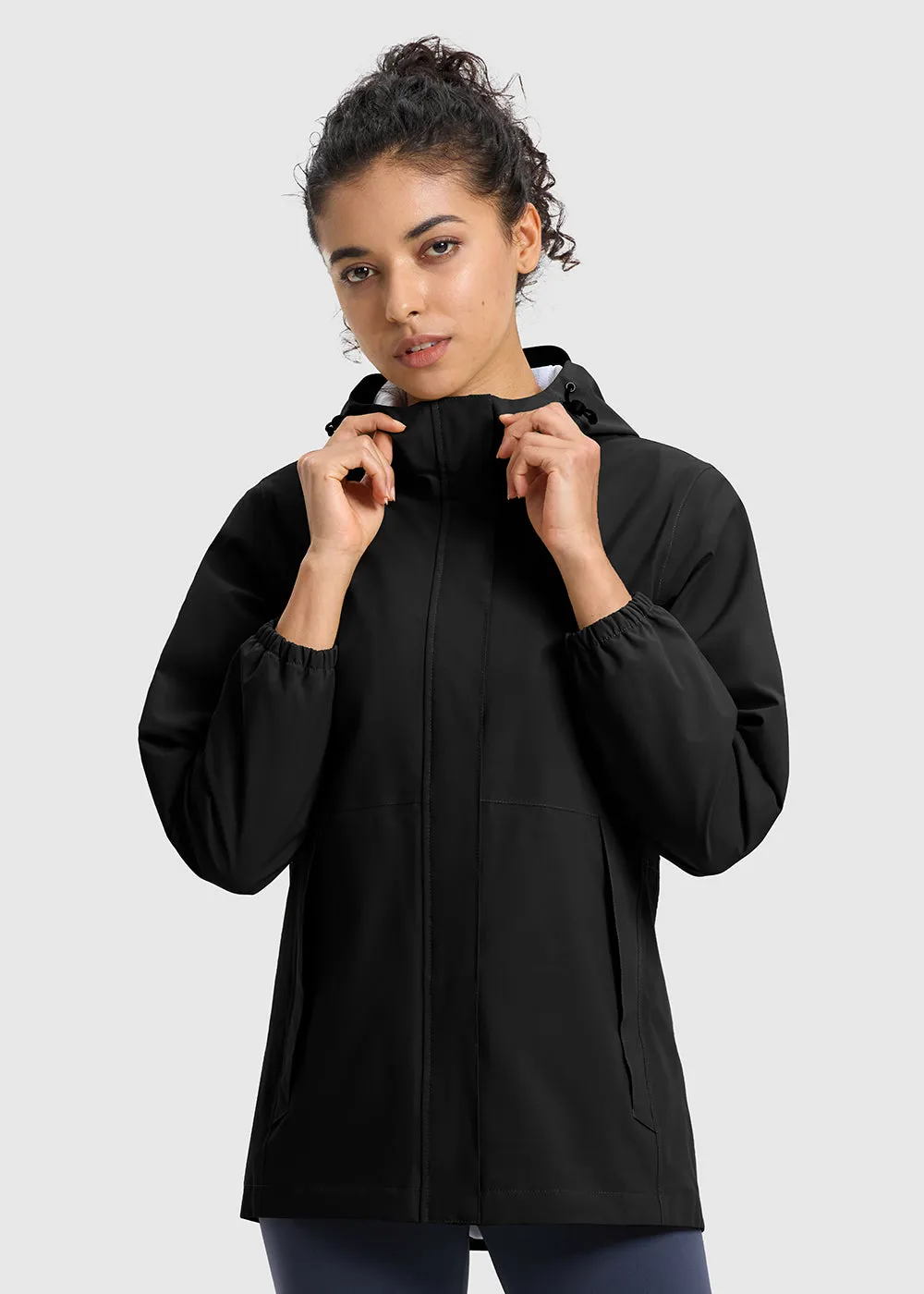 Women's Hood Cycling Bike Waterproof Jackets