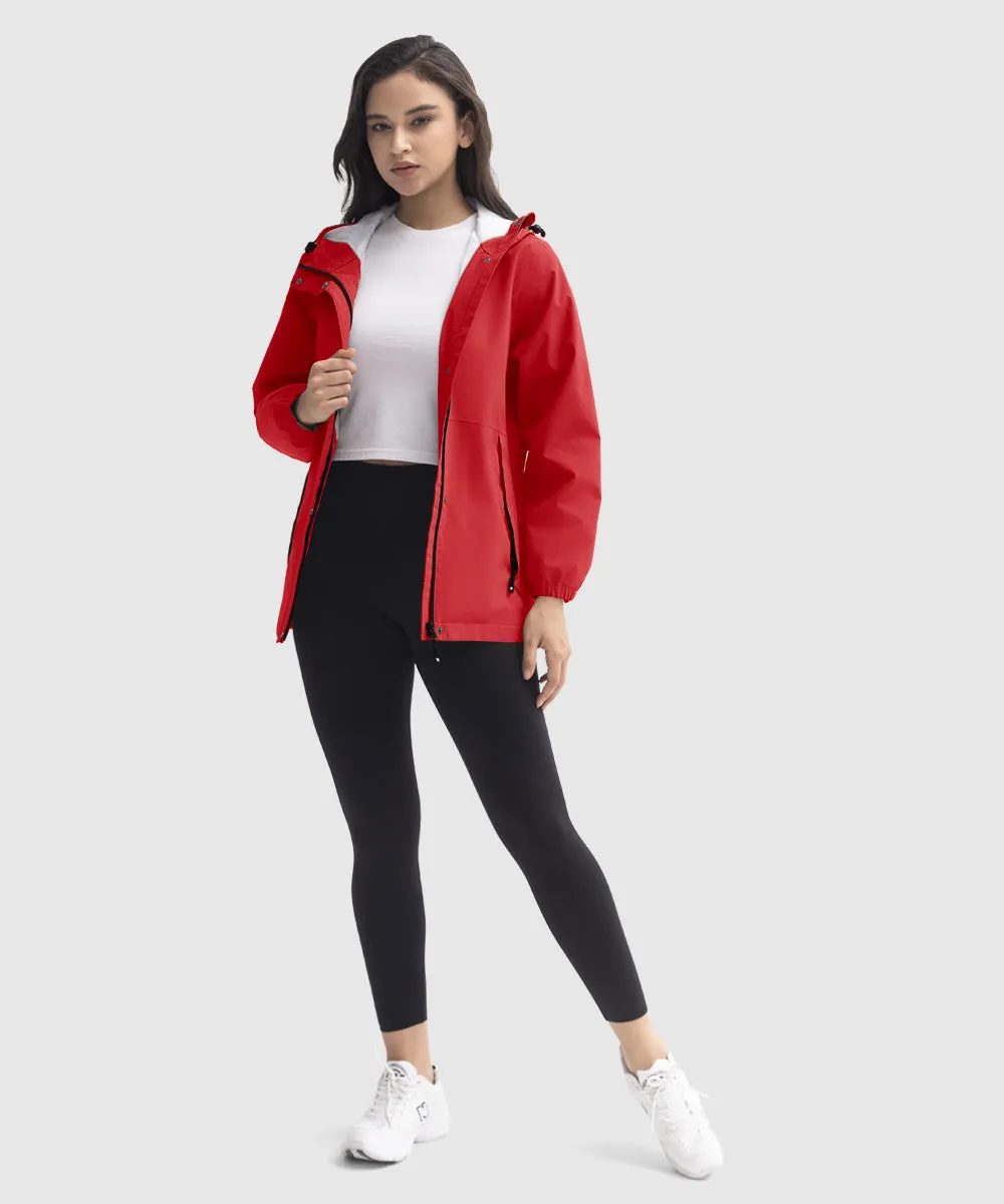 Women's Hood Cycling Bike Waterproof Jackets