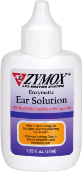 Zymox Enzymatic Ear Solution With 0.5% Hydrocortisone for Dogs